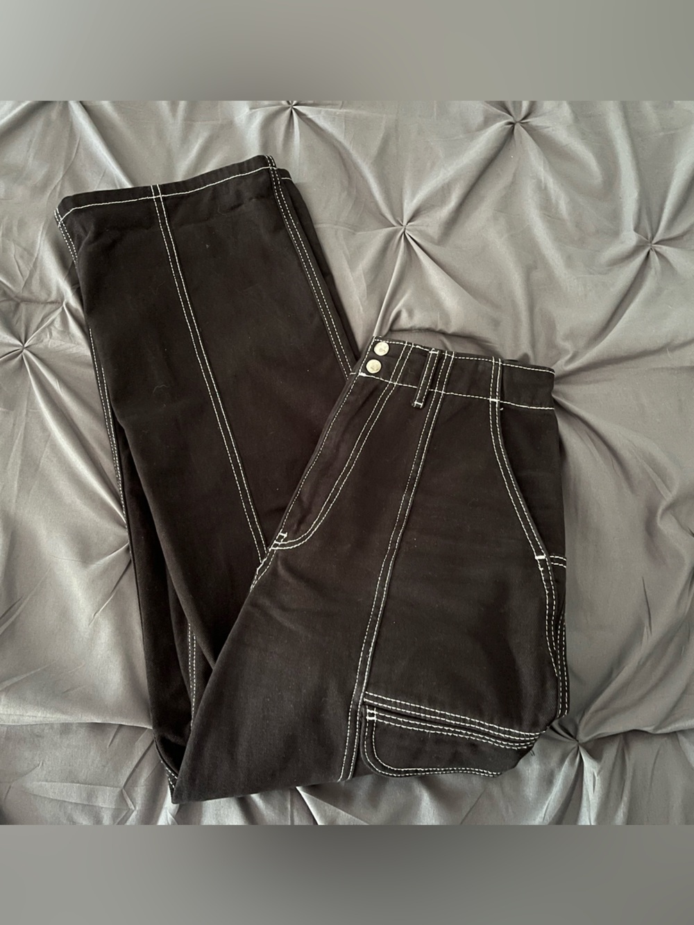 URBAN OUTFITTERS BDG contrast-stitch cargo pants/jeans - Size 31 - Picture 5 of 8